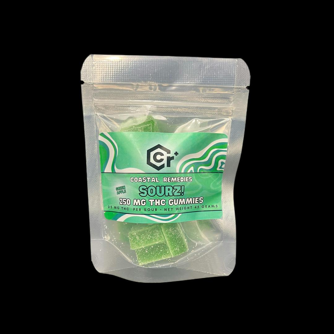 Green Apple Sour Gummies | 250mg THC