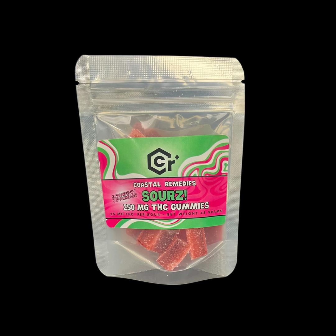 Strawberry Watermelon Sour Gummies | 250mg THC