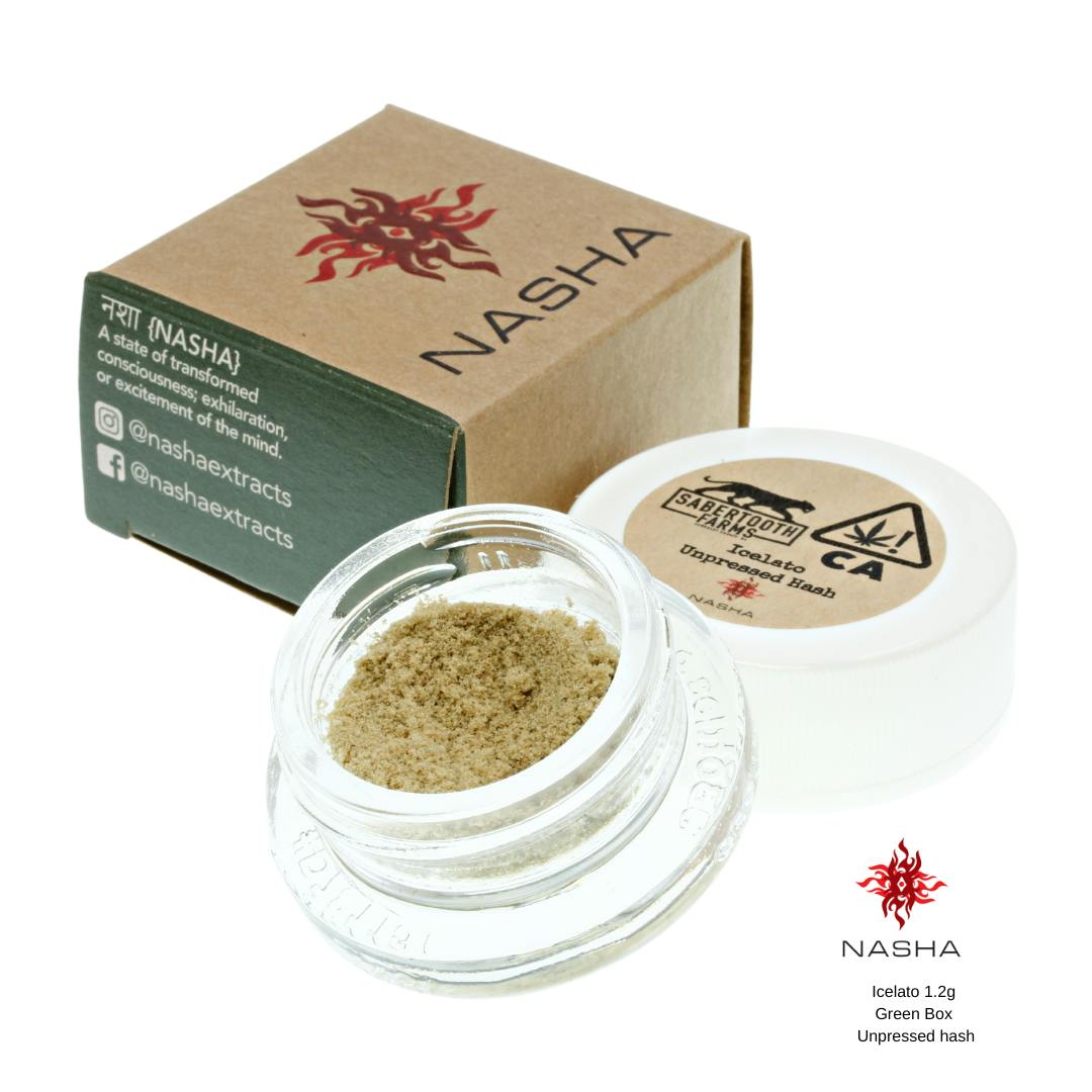 Icelato 1.2g Green Unpressed Hash (Sabertooth)