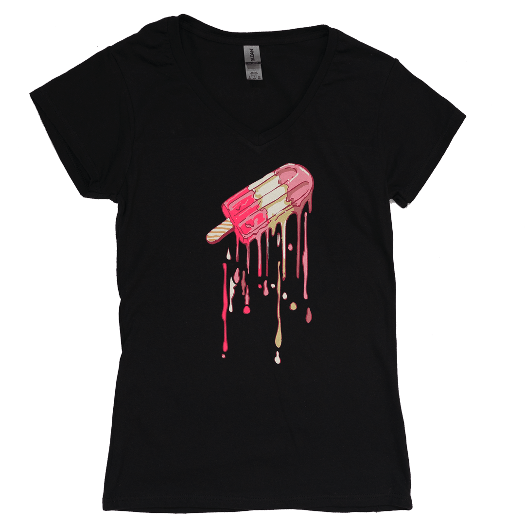 Paletas: Black- Women's V-Neck T-Shirt