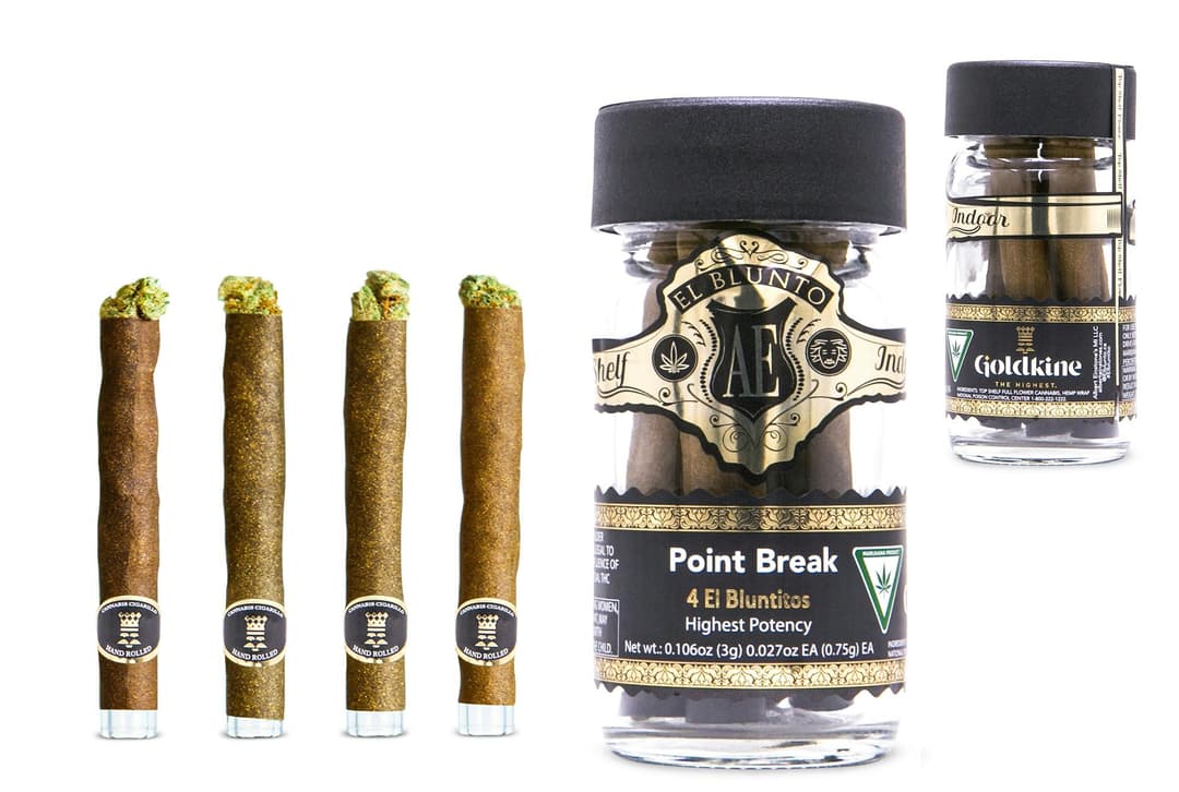 El Bluntito x Goldkine - 4-Pack - Point Break - 4 x .75G [Mini Blunt]