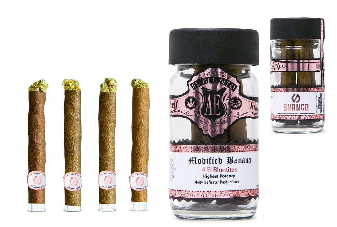 El Bluntito x Shango - 4-Pack - Modified Bananas - Hash Infused - 4 x.85G