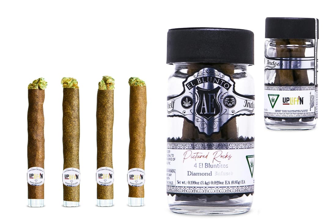 El Bluntito x Uplift'N - 4-Pack - Pictured Rox - Diamond Infused - 4 x .85G