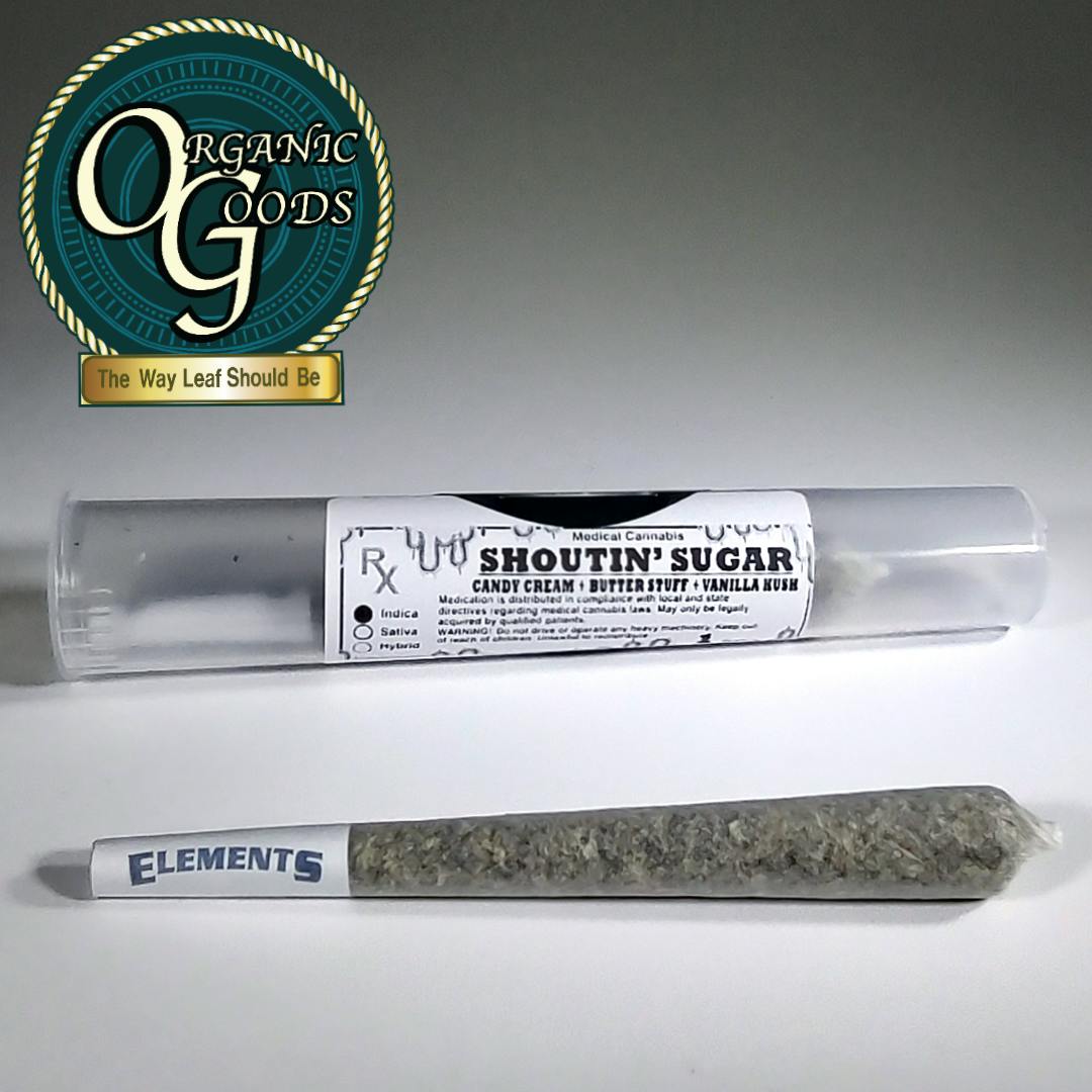 Organic Goods Pre-Roll Shoutin' Sugar 1 G