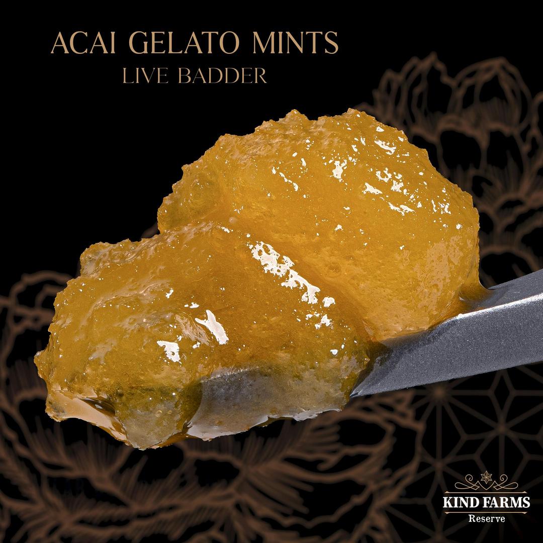 Acai Gelato Mints Live Badder - Kind Farms Reserve