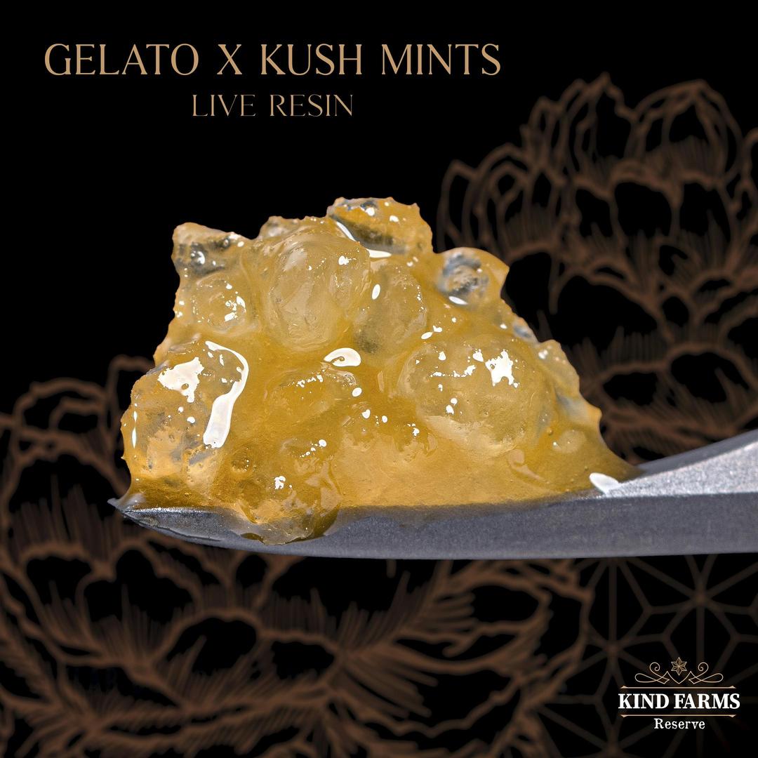 Gelato Kush Mints Live Resin - Kind Farms Reserve