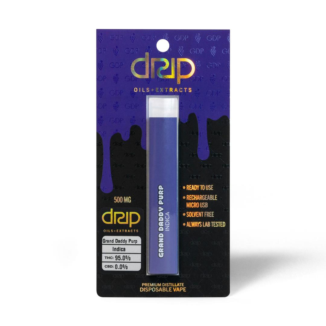 Disposable Vape 500mg - Grand Daddy Purp