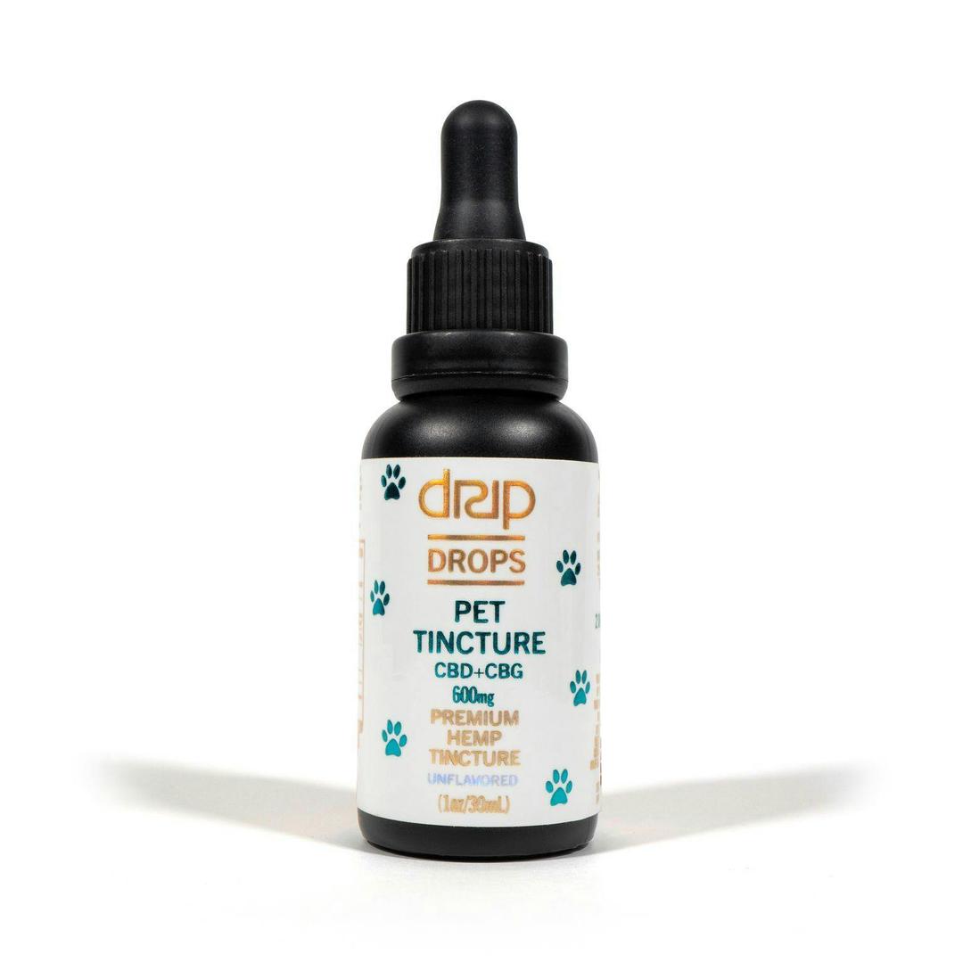 DRIP DROPS 600mg - PET Tincture - 1:1 CBD CBG