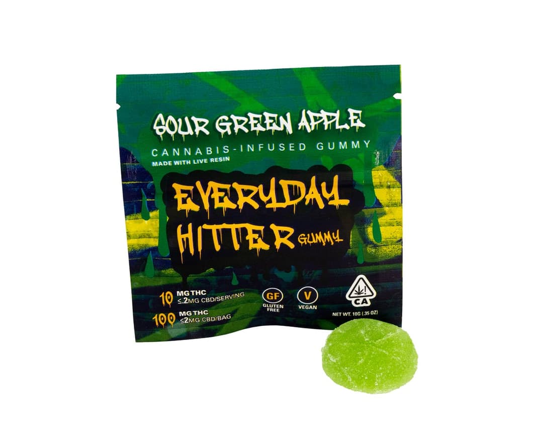 Everyday Hitter - Sour Green Apple (100mg) Gummy