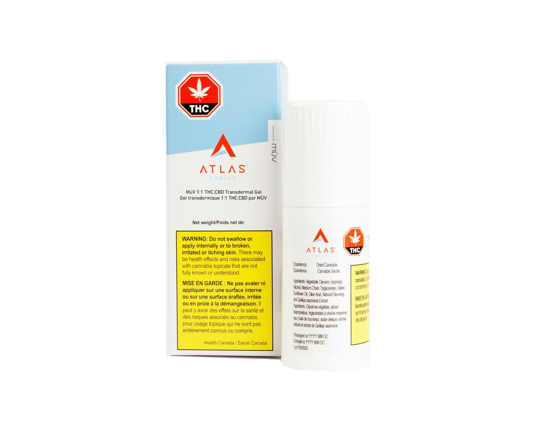 1: Balanced Transdermal Gel (CBD/THC)