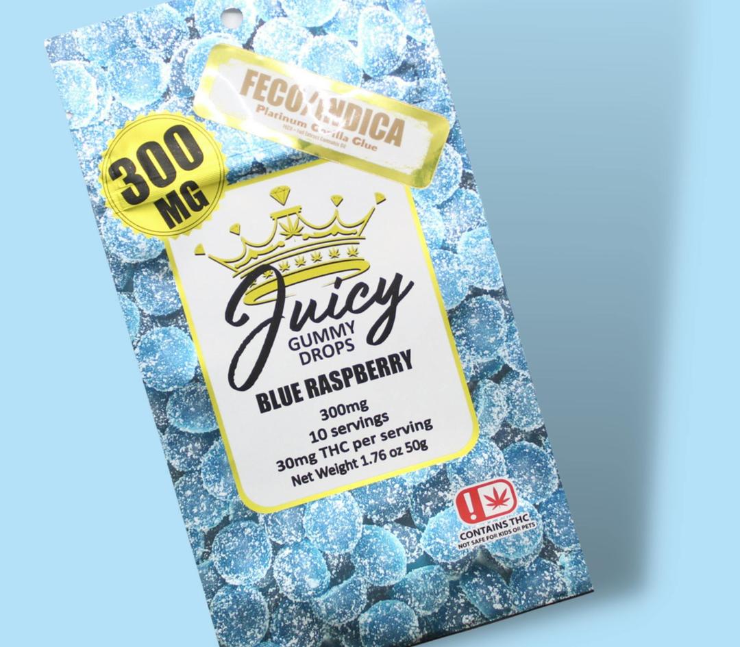 FECO Indica Blue Raspberry - 300MG