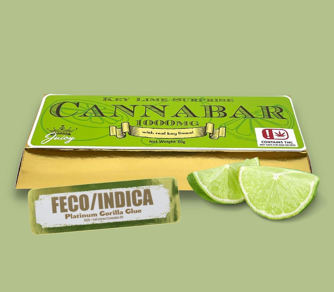 FECO Indica Key Lime Surprise Cannabar - 1000MG