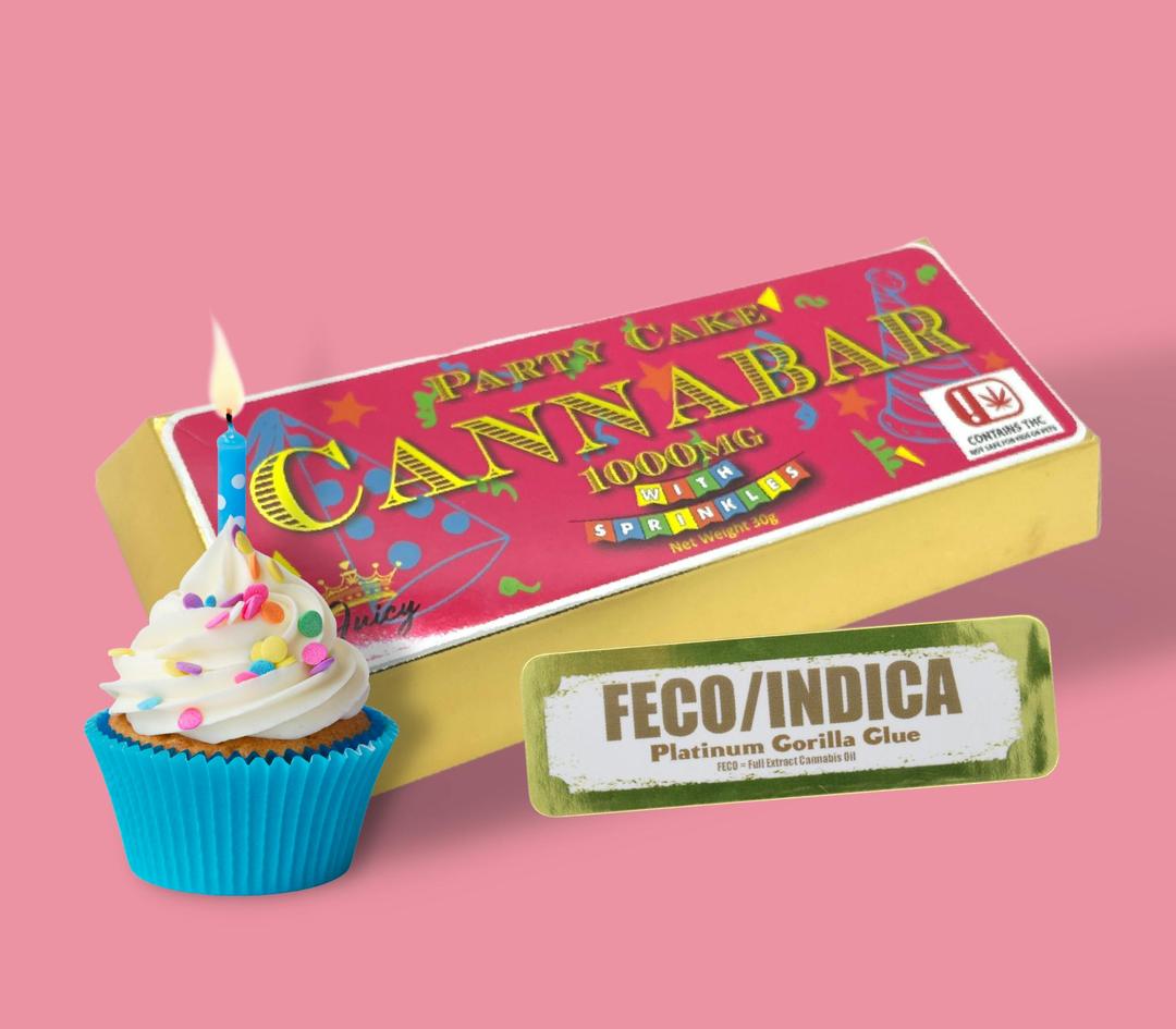 FECO Indica 1000MG Party Cake Cannabar