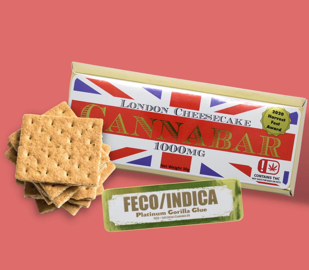 FECO Indica London Cheesecake Cannabar - 1000MG