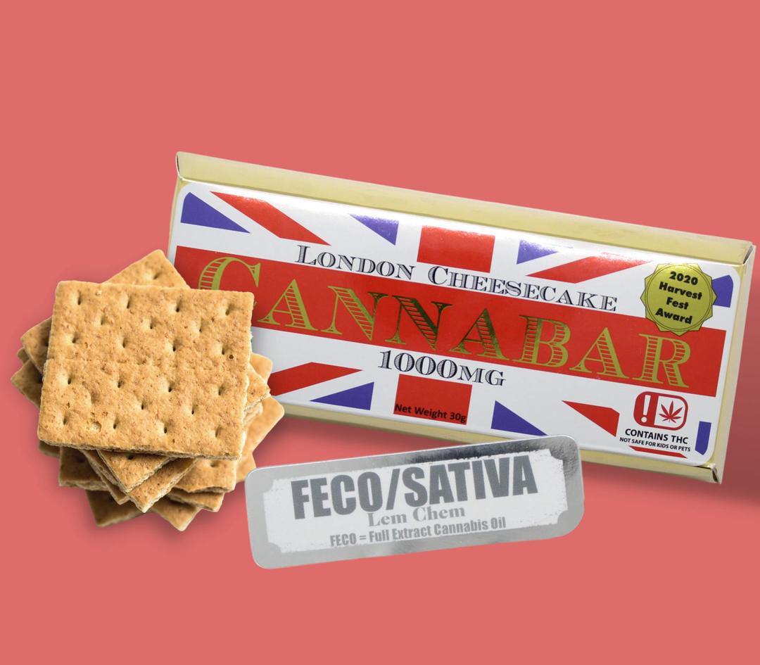 FECO Sativa London Cheesecake Cannabar - 1000MG
