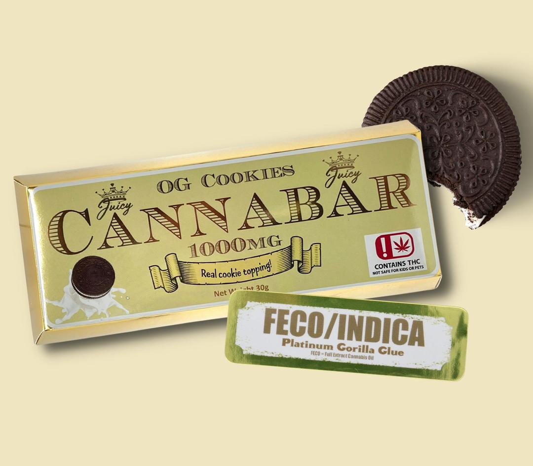 FECO Indica 1000MG OG Cookies Cannabar