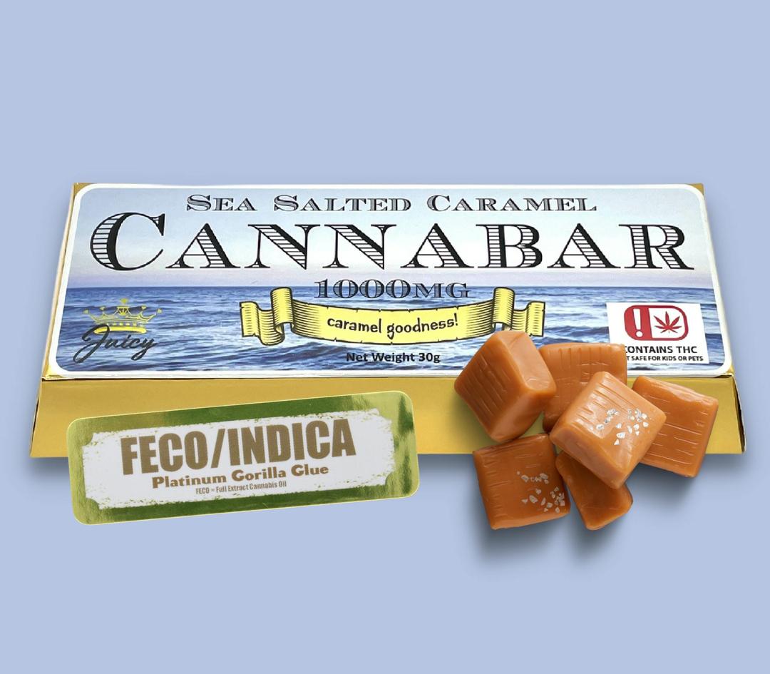 FECO Indica 1000MG Sea Salted Caramel Cannabar