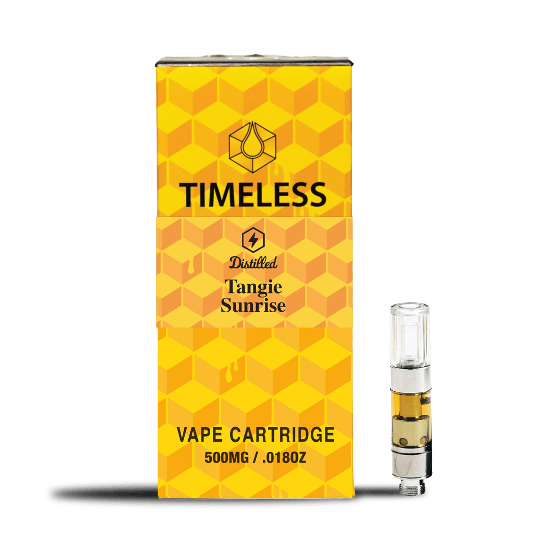 Timeless Tangie Sunrise 500mg Vape Cartridge (Energy)