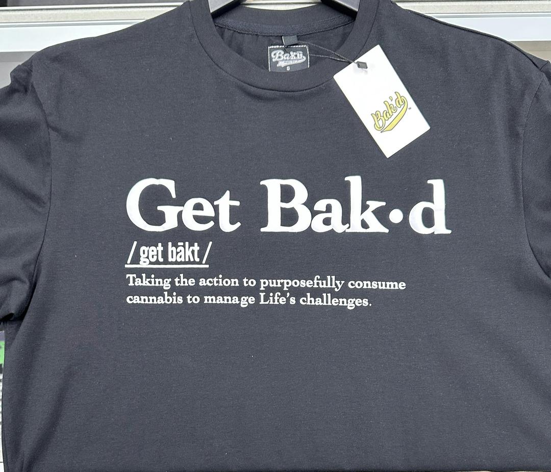 Get Bak'd Definition & Meaning T-Shirt -Black/White