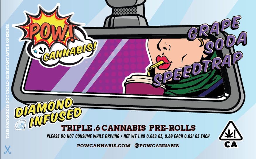 POW! | GRAPE SODA SPEEDTRAP | TRIPLE 0.6 GRAM | DIAMOND INFUSED PRE-ROLLS