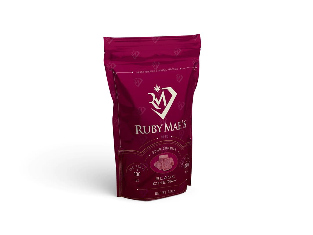 Sour Gummies | Black Cherry | 1000mg