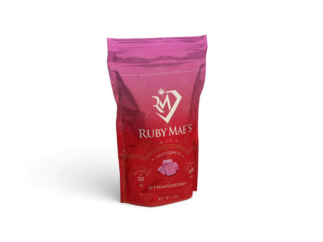 Sour Gummies | Strawberry | 1000mg
