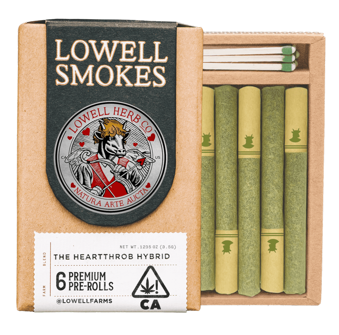 Lowell Smokes | 3.5g Pre-Roll Pack | The Heartthrob Hybrid