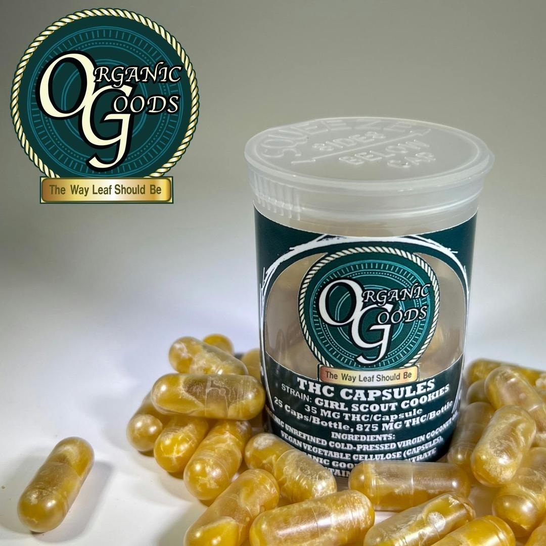 Organic Goods THC Capsules Girl Scout Cookies 875 MG