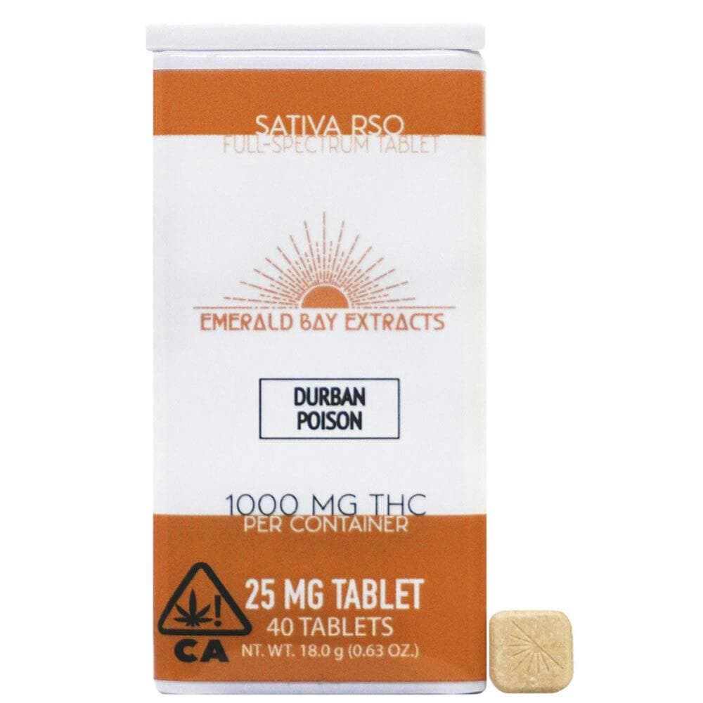 Durban Poison RSO Tablets (25mg Tablet) (1000mg Package)