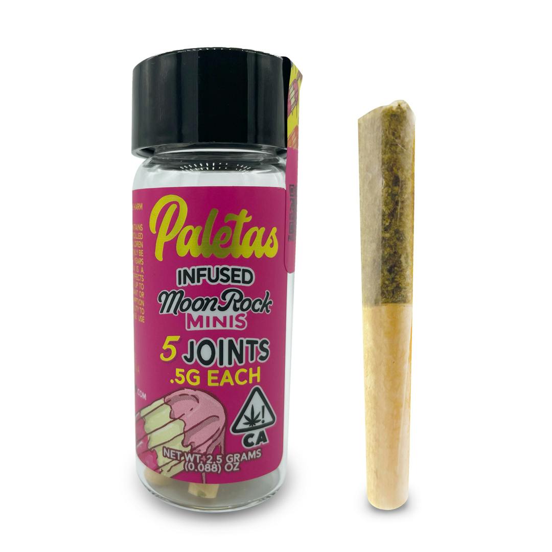 Paletas: Strawberry Cough- Moonrock Infused Minis 5-Pack (2.5g)