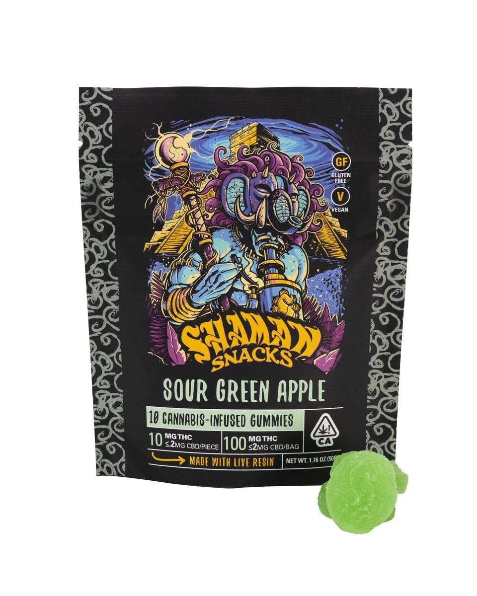 Shaman Snacks - Sour Green Apple (100mg)