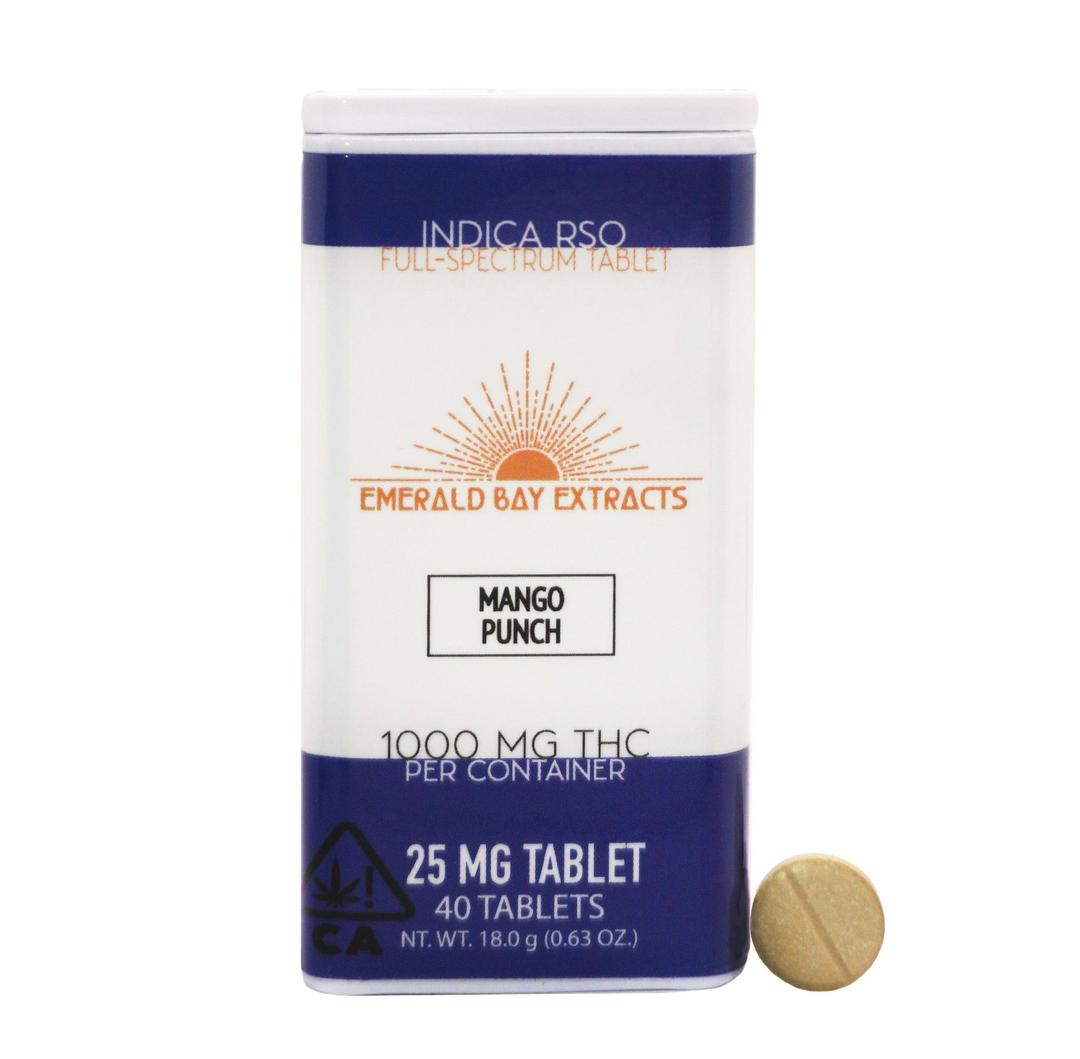 Mango Punch RSO Tablets (25mg Tablet) (1000mg Package)