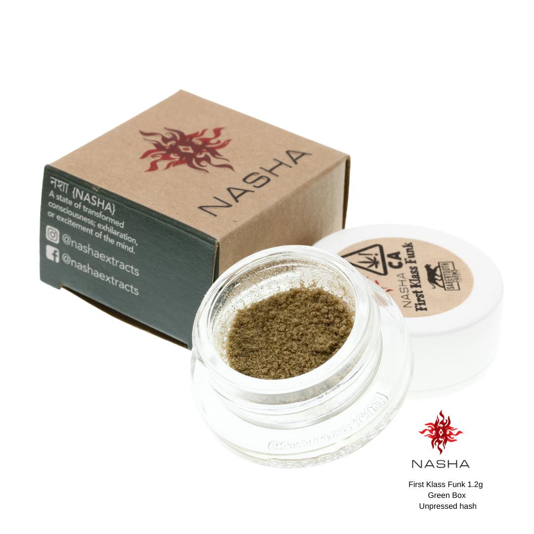 First Klass Funk 1.2 g Green Unpressed Hash (Sabertooth)