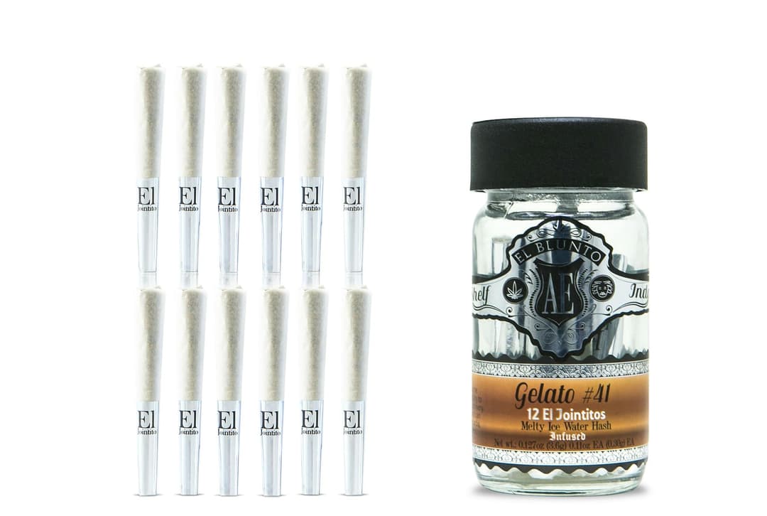El Jointito - 12 Pack - Gelato 41 - Hash Infused - 12 x .3G [Mini Joints]