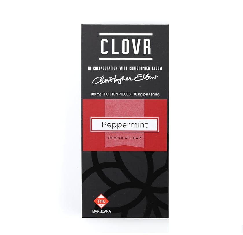 CLOVR - 100 mg - Chocolate Bar - Peppermint