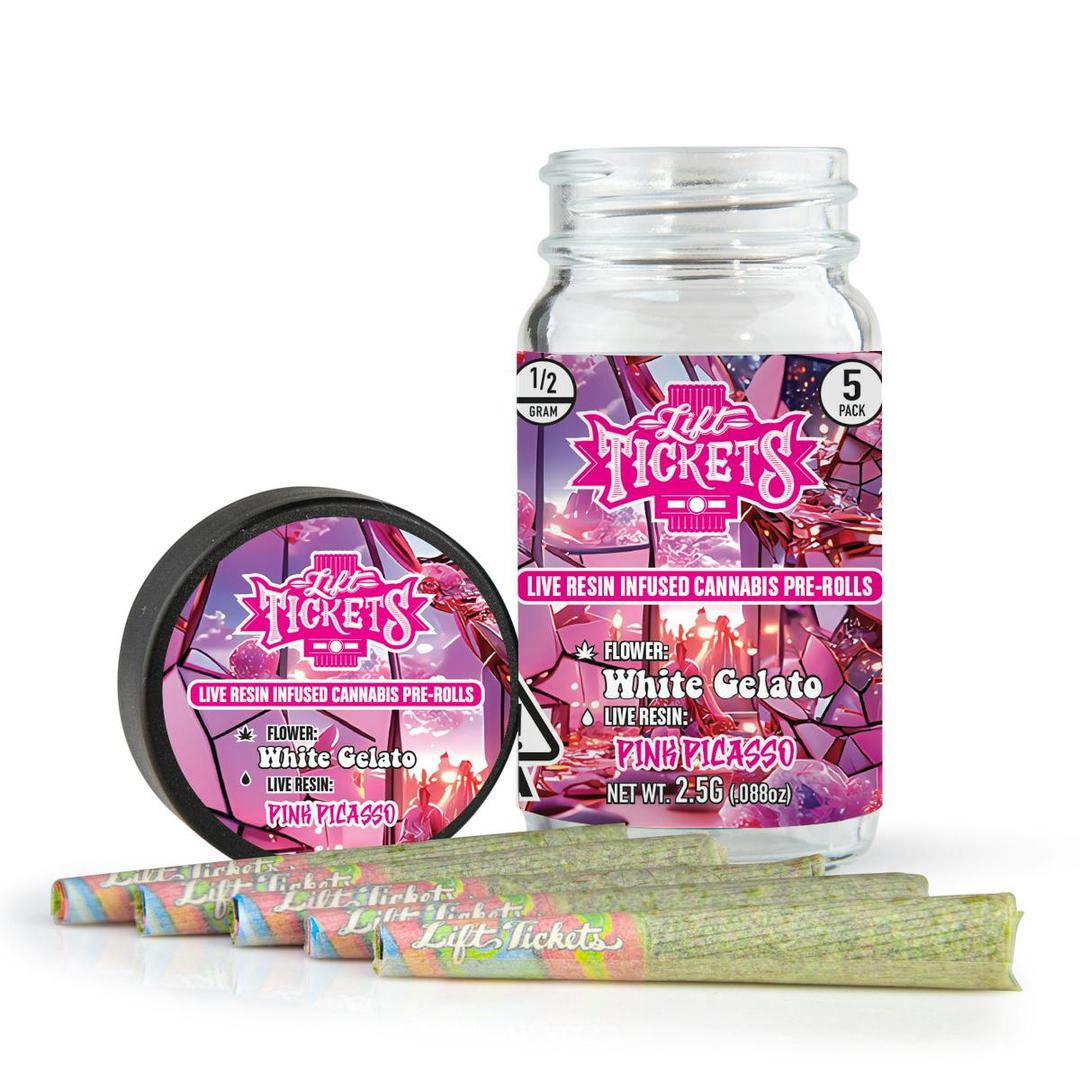 White Gelato x Pink Picasso - Infused Pre-Roll 5-Pack