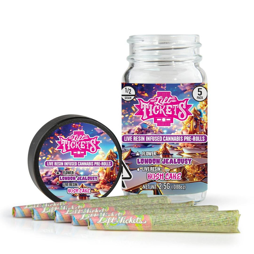 London Jealousy x Kush Cake - Infused Pre-Roll 5-Pack