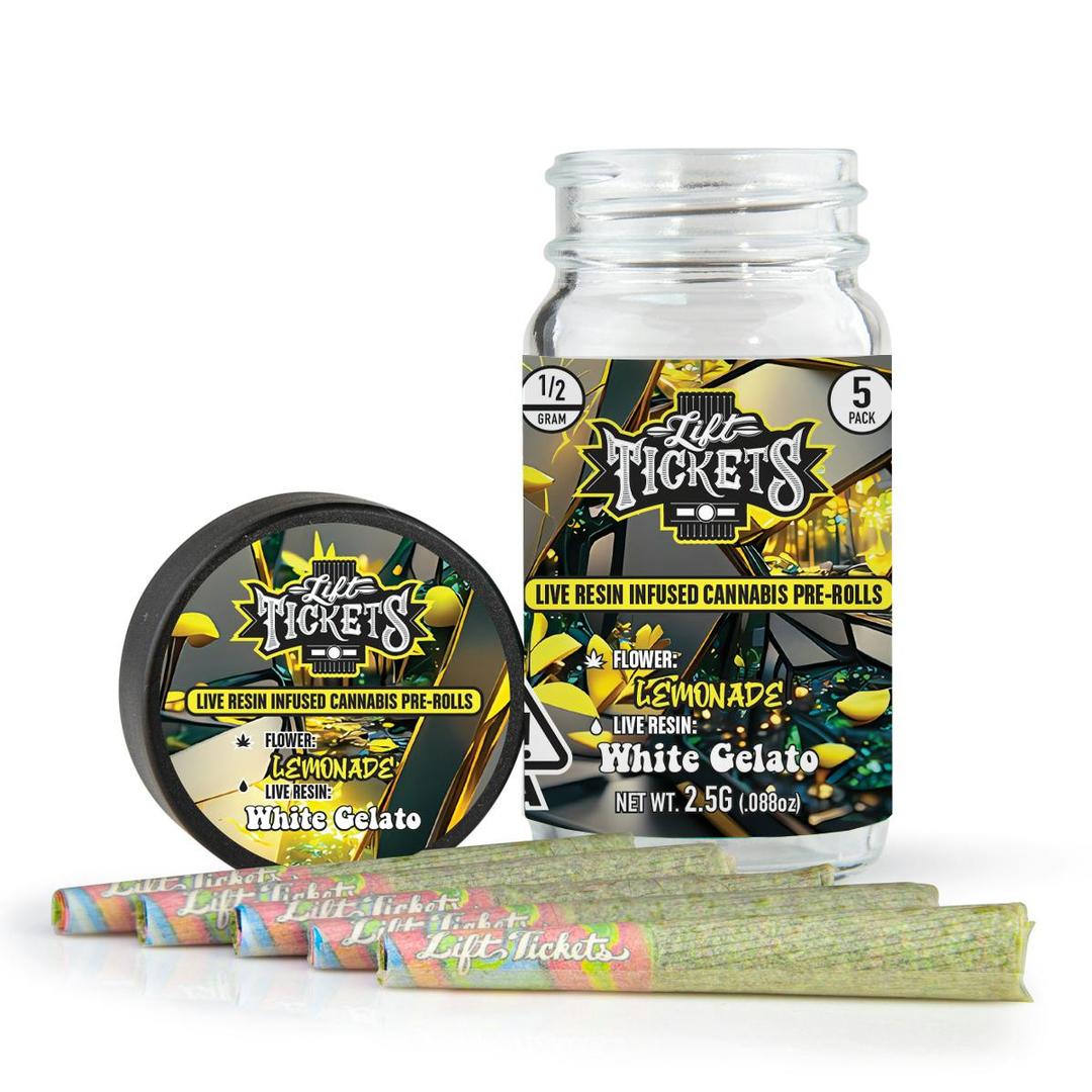 Lemonade x White Gelato - Infused Pre-Roll 5-Pack