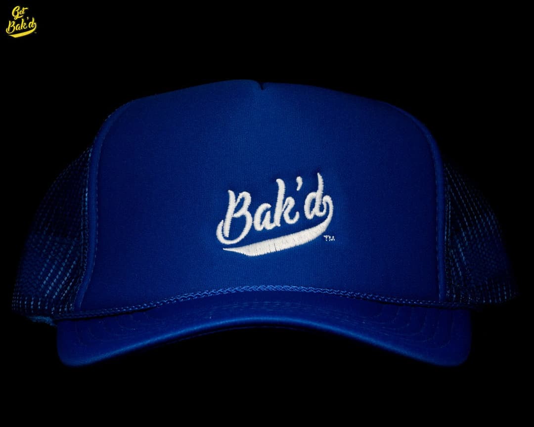 Bak'd Classic Mesh Trucker Snapback Hat (Royal Blue)