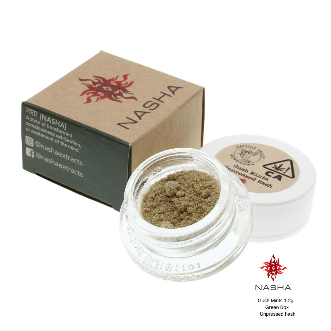 Gush Mints 1.2 g Green Unpressed Hash (Mattole Valley)