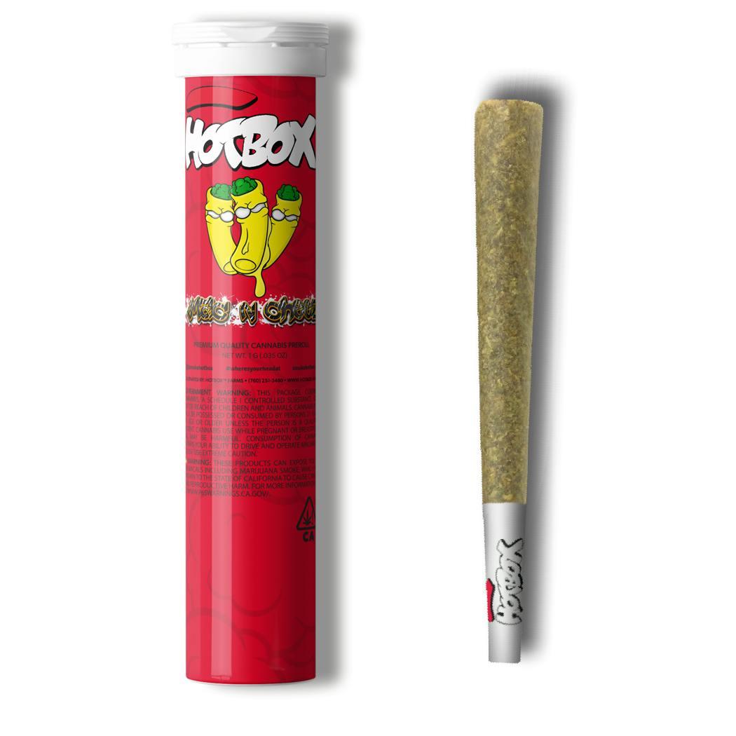 HOTBOX | Mac N Cheez Sativa Dom Hybrid Preroll (1g)