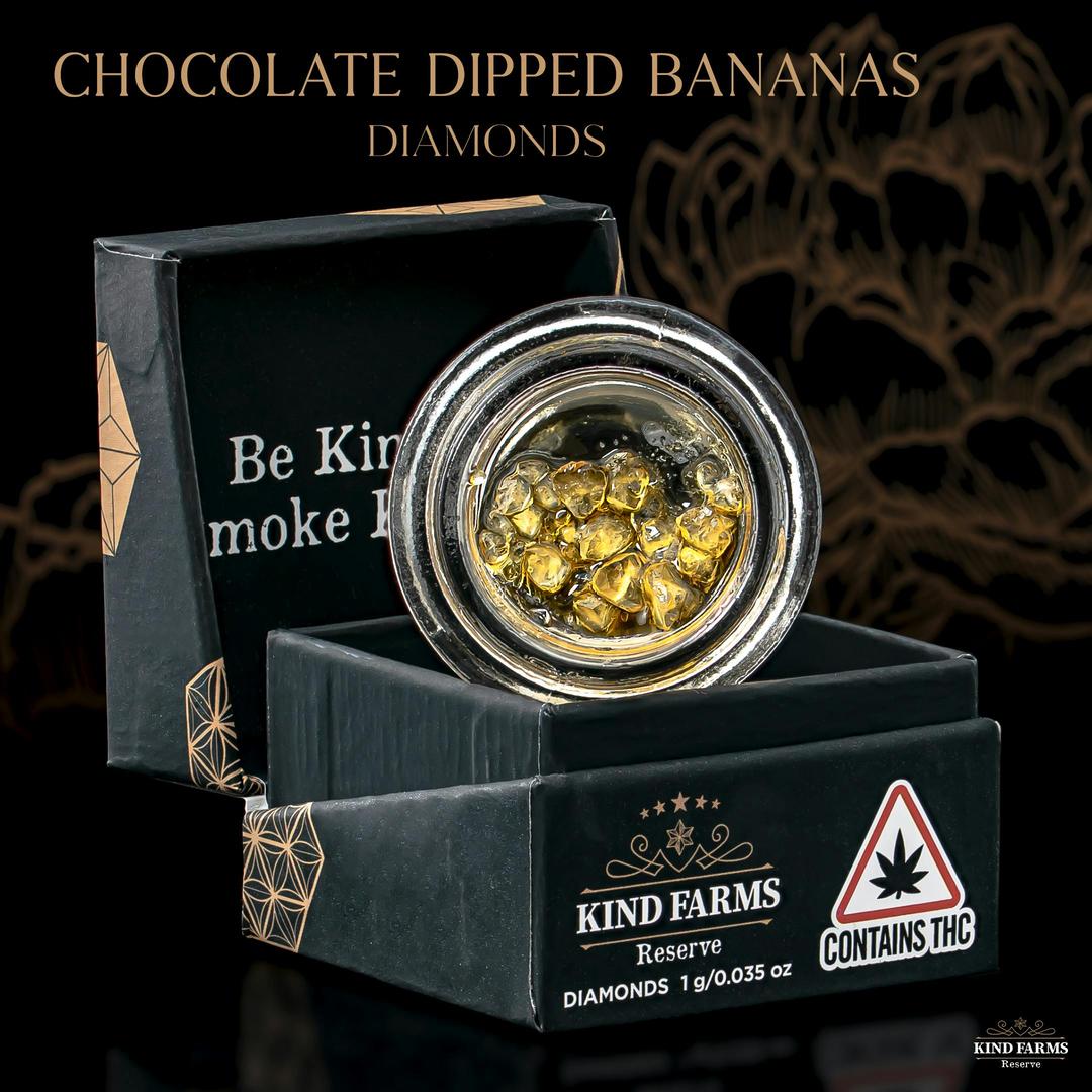 Chocolate Dipped Bananas Live Diamonds and Sauce - Kind Farms Reserve