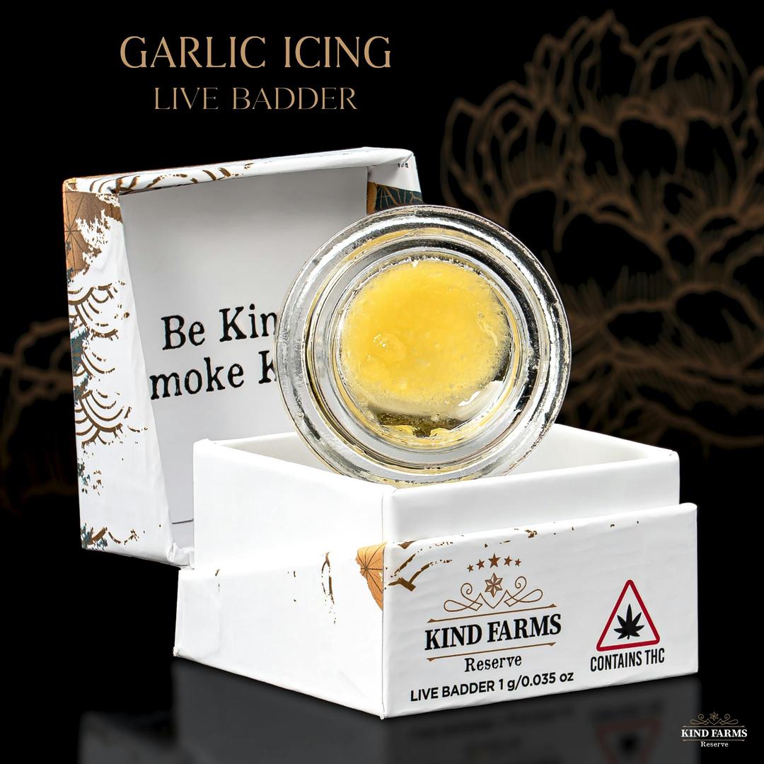 Garlic Icing Live Badder - Kind Farms Reserve
