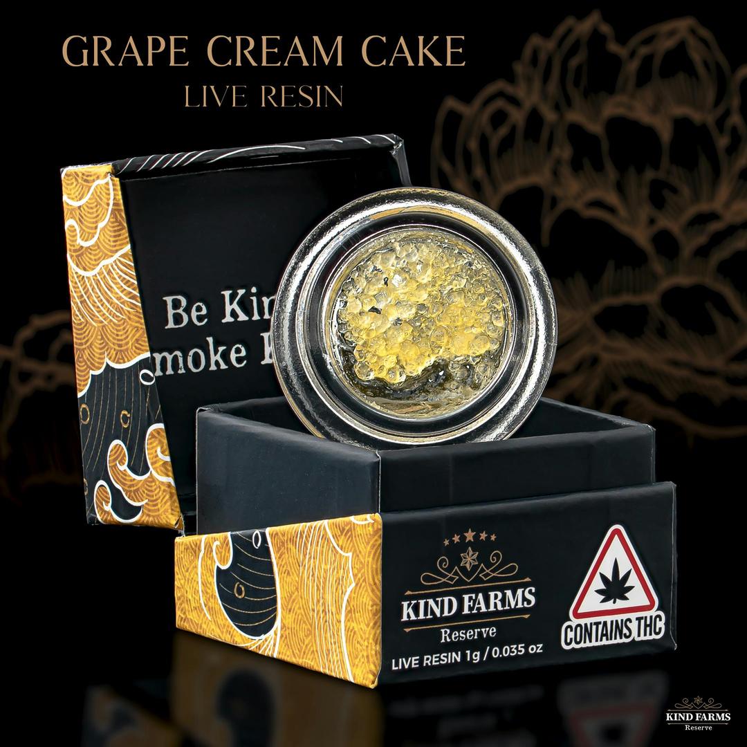 Grape Cream Cake Live Resin - Kind Farms Reserve