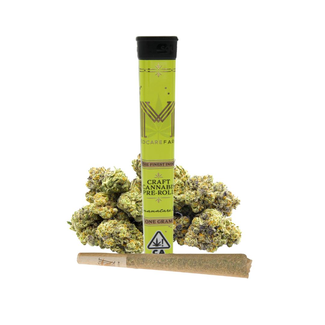 MEDCARE FARMS | BANANACARE OG INFUSED PREROLL | INDICA 1G