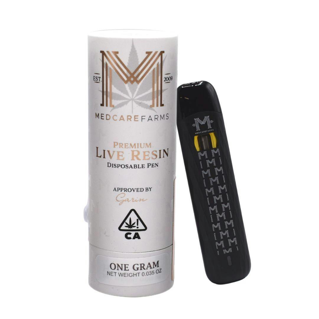 MEDCARE FARMS | PAPAYA PREMIUM LIVE RESIN DISPOSABLE | SATIVA 1G