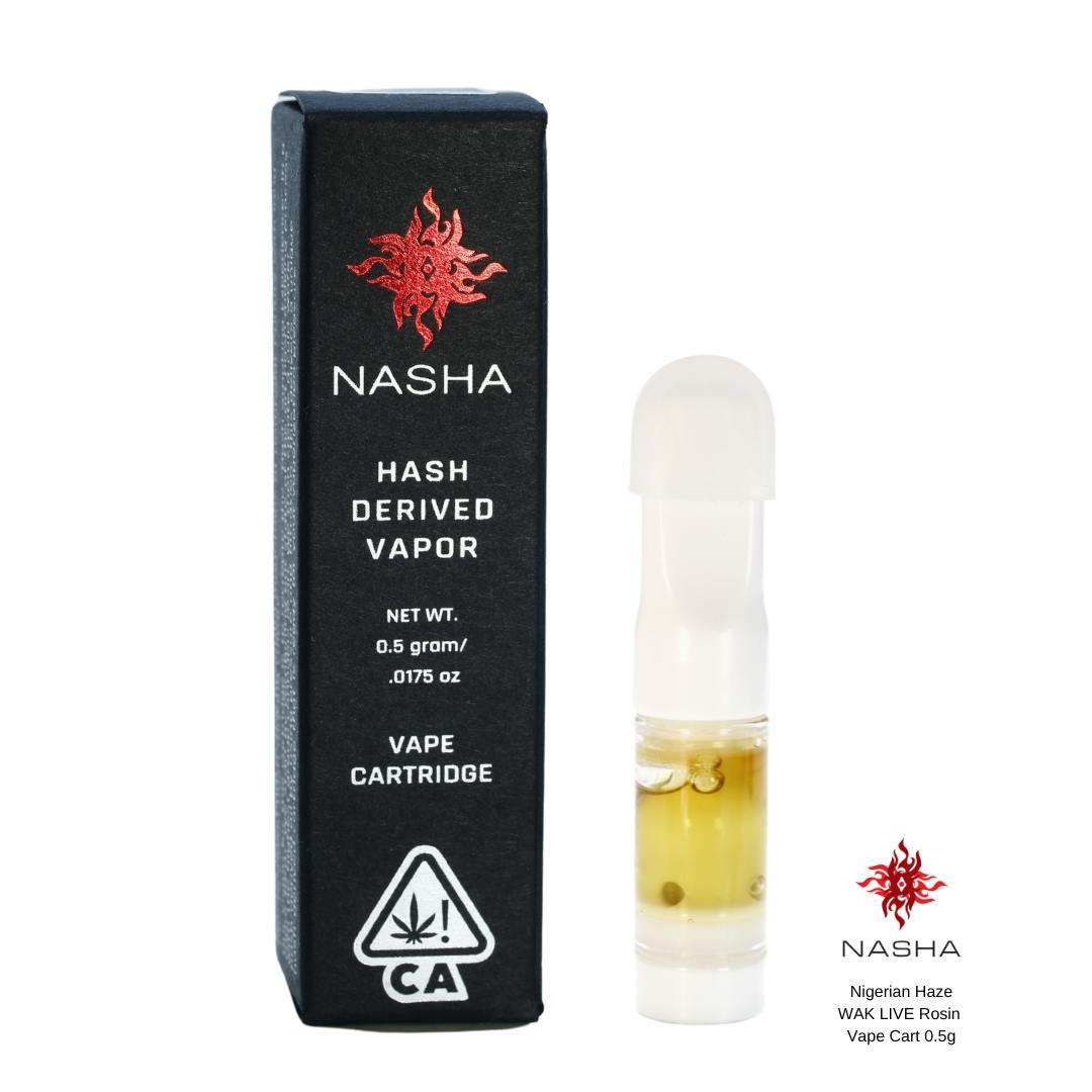 Nigerian Haze WAK Live Rosin Vape Cart 0.5 gram (High Water Farm)