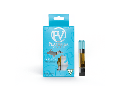 Platinum Vape Strawberry Shortcake (Indica) 510 thread cartridge 1g