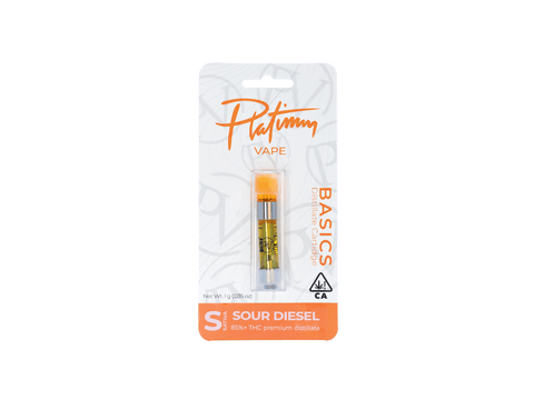 Platinum Vape Sour Diesel (Sativa) 510 thread cartridge 1g