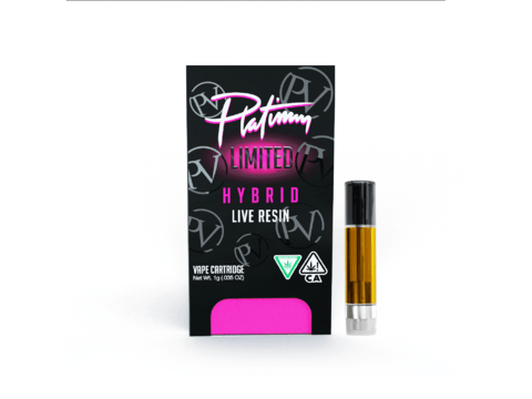Platinum Vape LIVE RESIN Banana Munson OG (Hybrid) 510 thread cartridge 1g